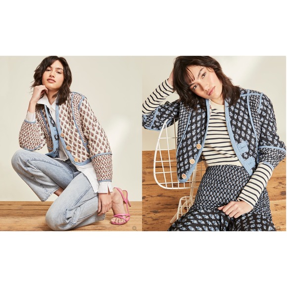Veronica Beard Jackets & Blazers - Veronica Beard Kamila Reversible‎ Quilted Floral Jacket